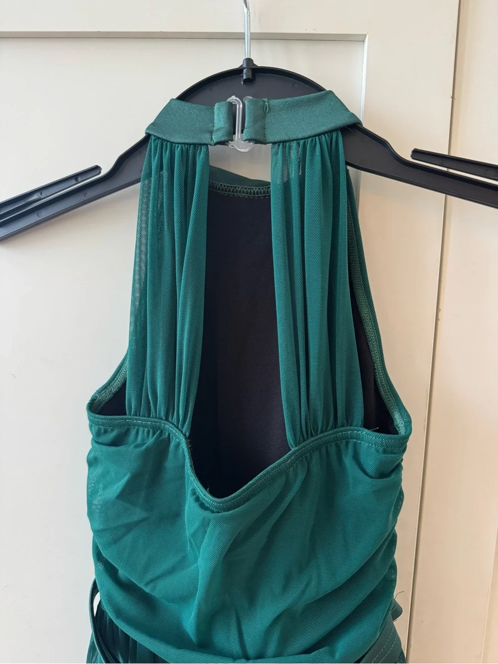 Weissman Emerald Halter Chiffon Dance Dress